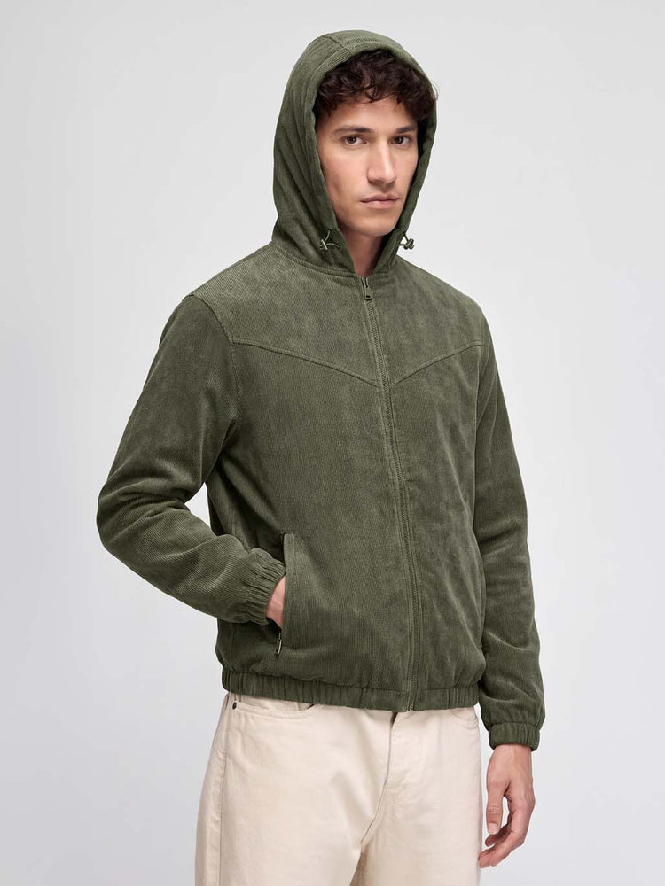 Corduroy Hooded Shacket