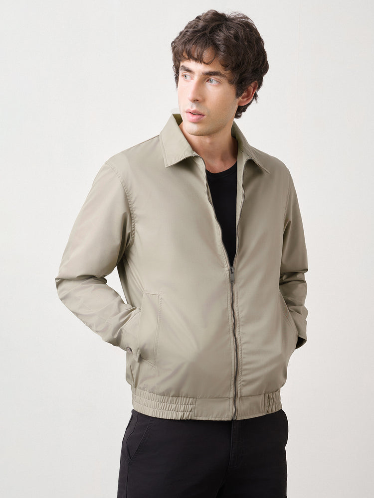 Regular Fit Twill Zip Shacket