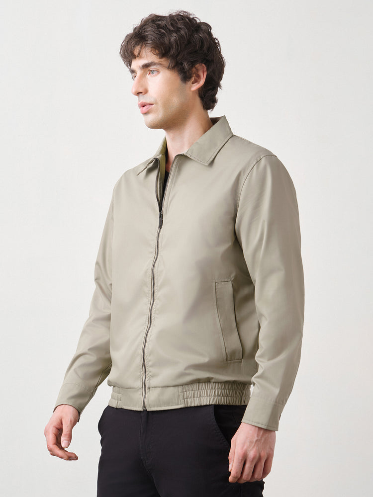 Regular Fit Twill Zip Shacket