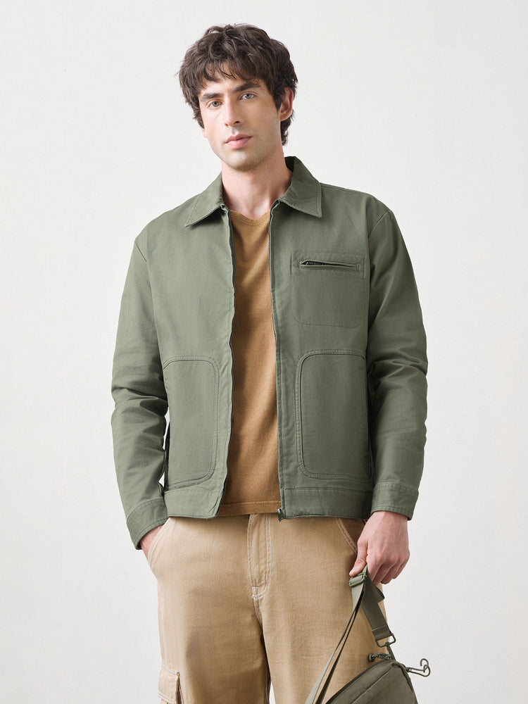 Washed Canvas Cotton Jacket