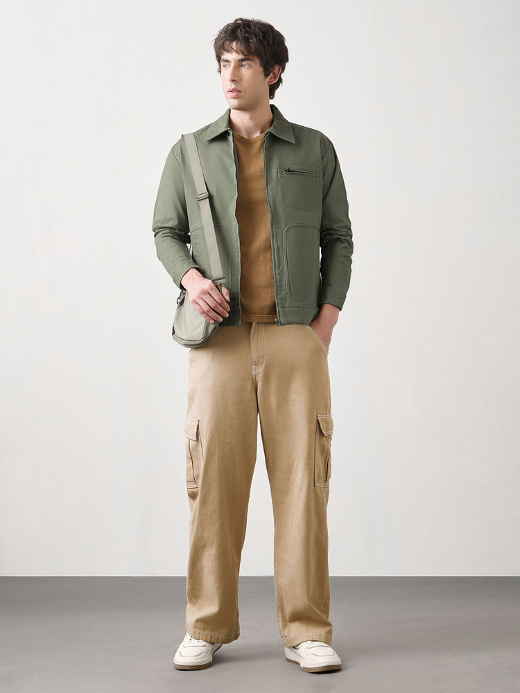 Washed Canvas Cotton Jacket