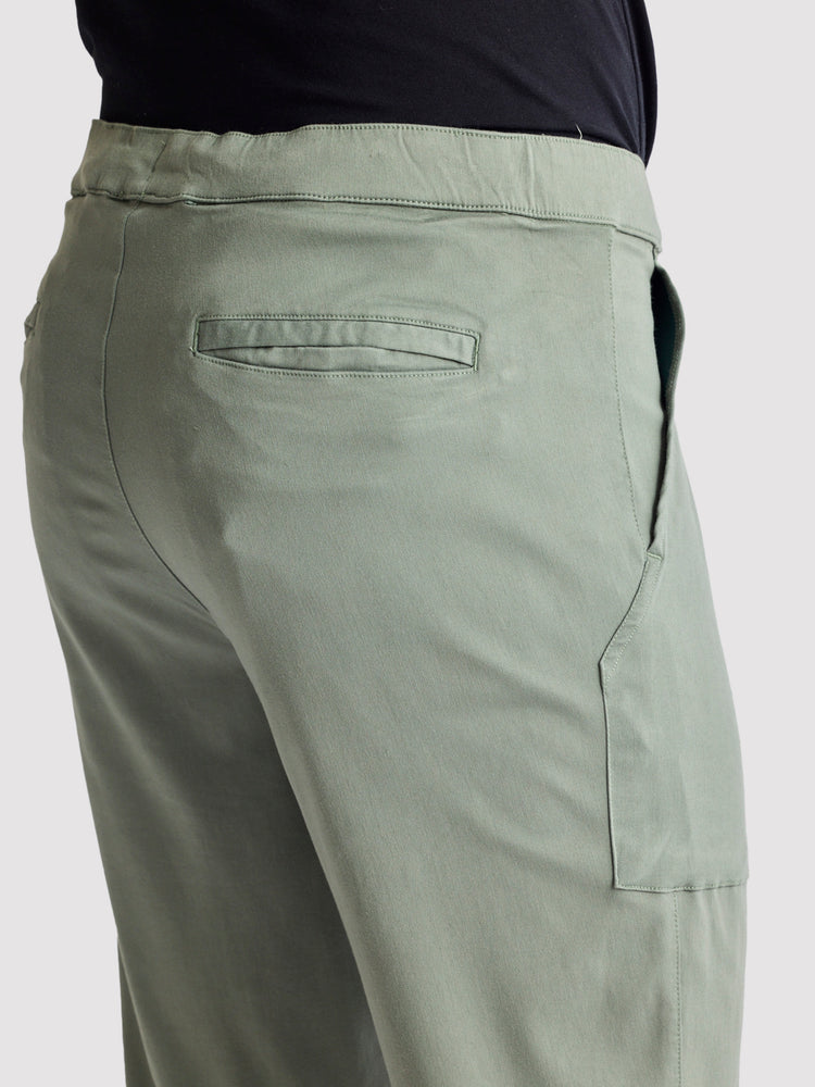 Green Stretch Travel Pant