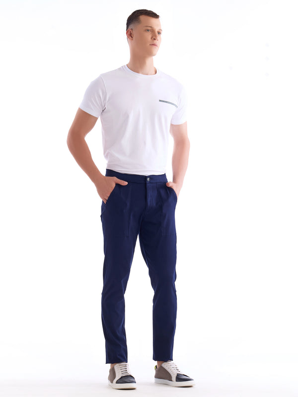Navy Stretch Travel Pant