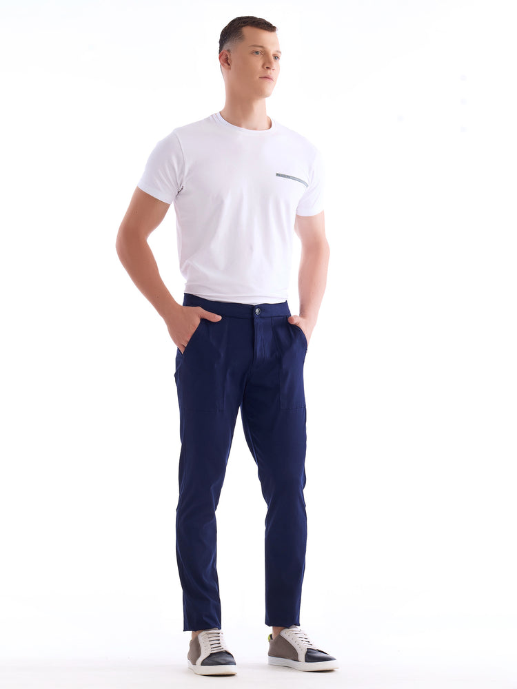 Navy Stretch Travel Pant
