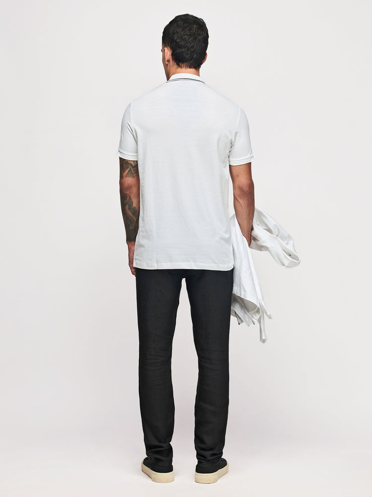 White Cotton Polo T-Shirts