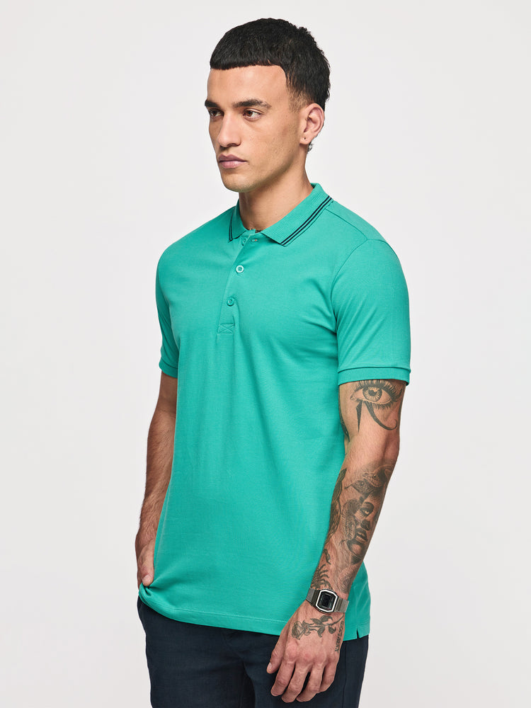 Green Cotton Polo T-Shirts