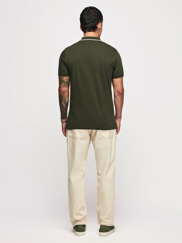 Green Cotton Polo T-Shirts