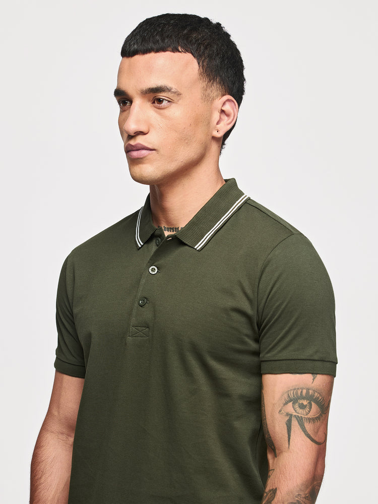 Green Cotton Polo T-Shirts