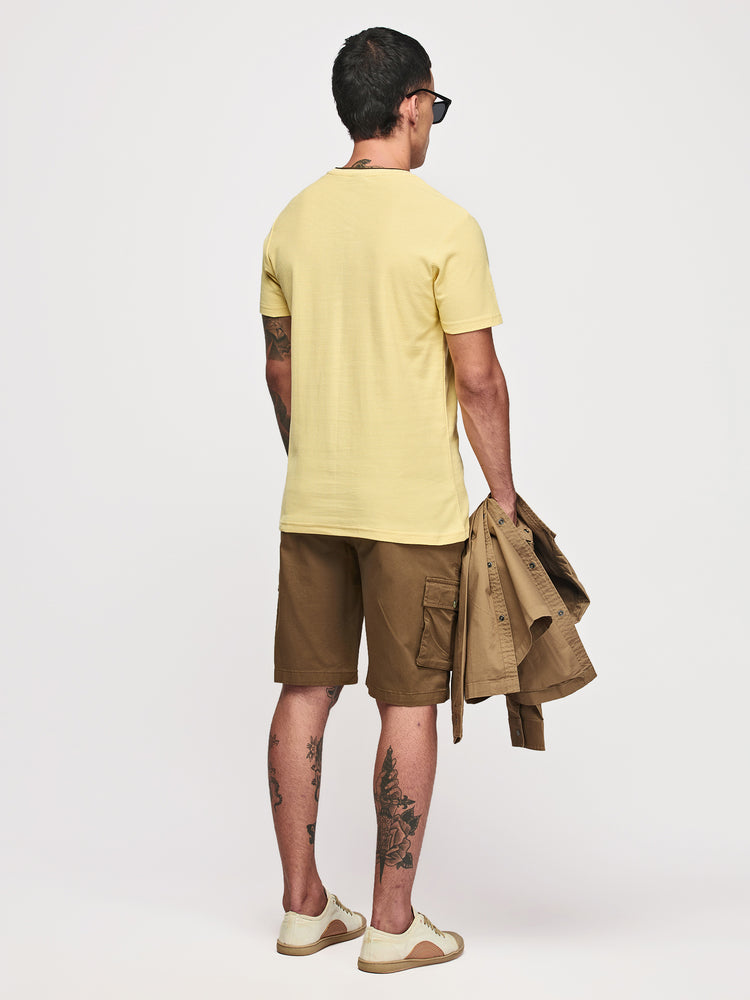 Cream Cotton Crew T-Shirts