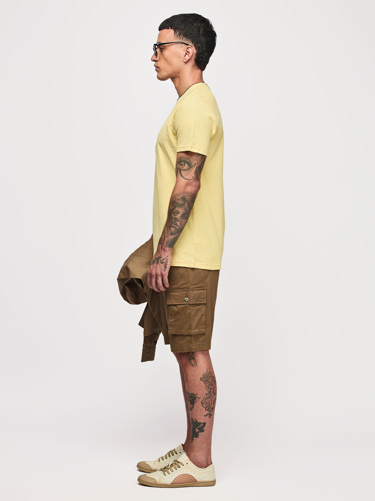 Cream Cotton Crew T-Shirts
