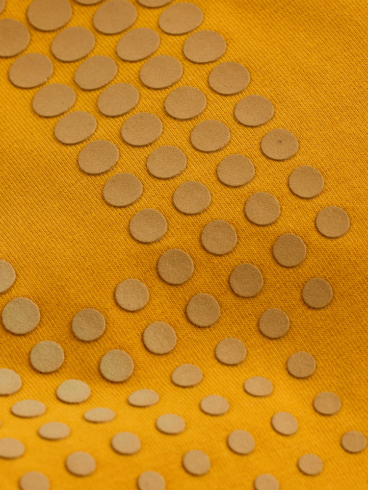 Yellow Cotton Stretch Crew Neck T-Shirt