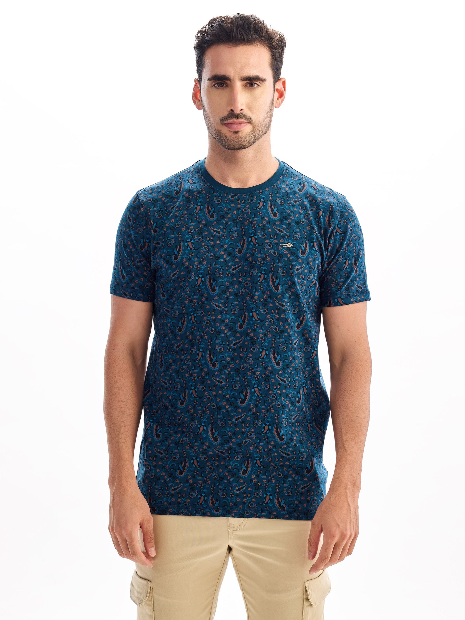 Navy Printed T-Shirt