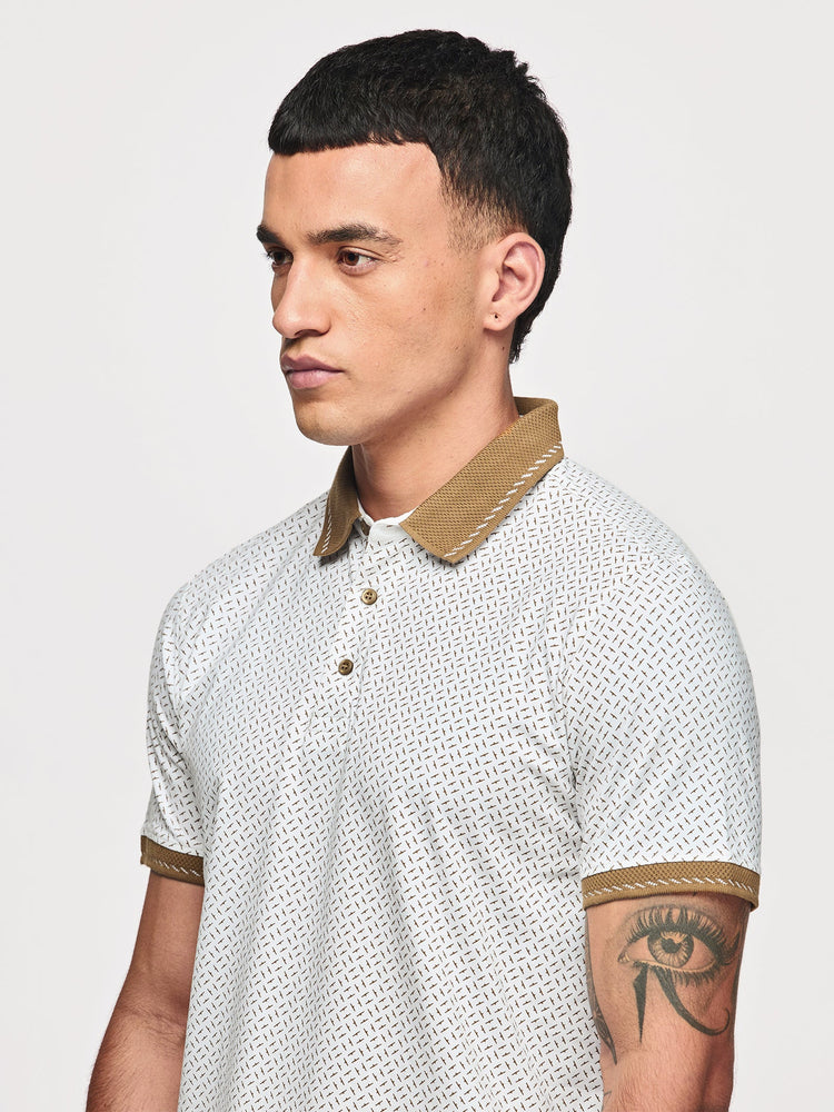 Micro Print Polo