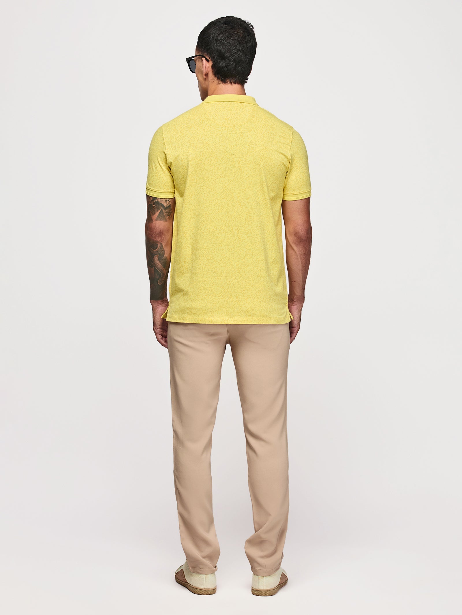 Tonal Print Polo