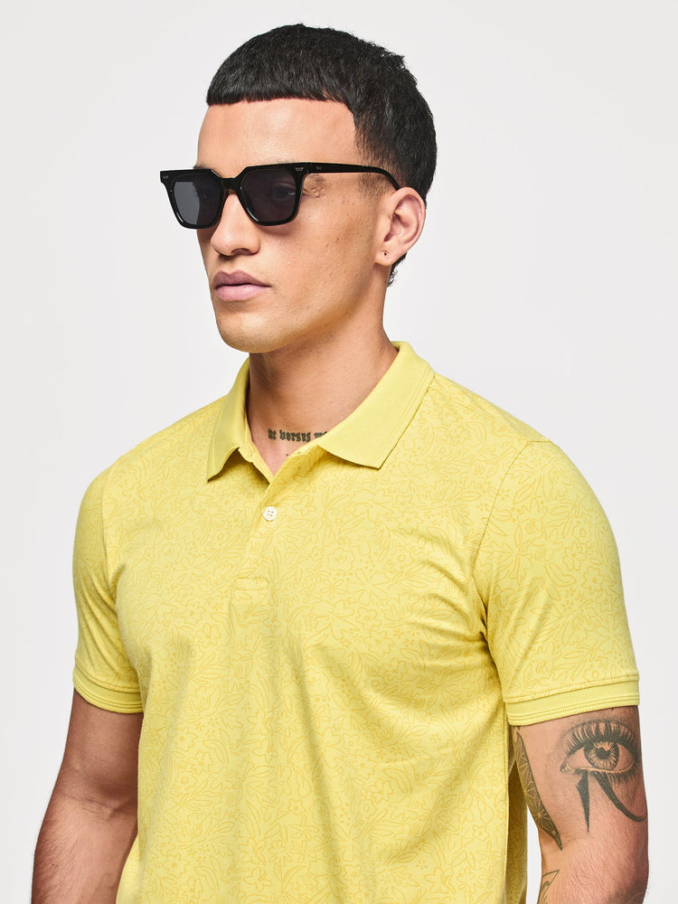 Tonal Print Polo