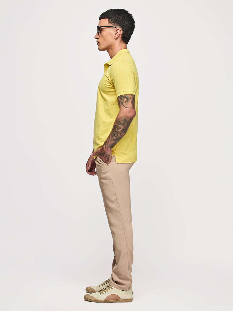 Tonal Print Polo