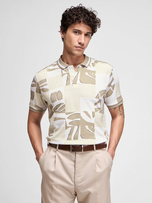 Abstract Print Polo