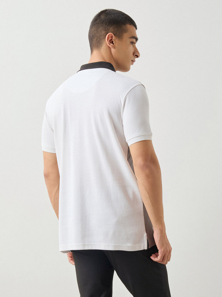 Relaxed Fit Zip Polo