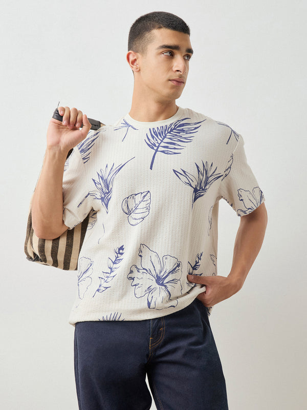 Relaxed Fit Floral Print T-Shirt