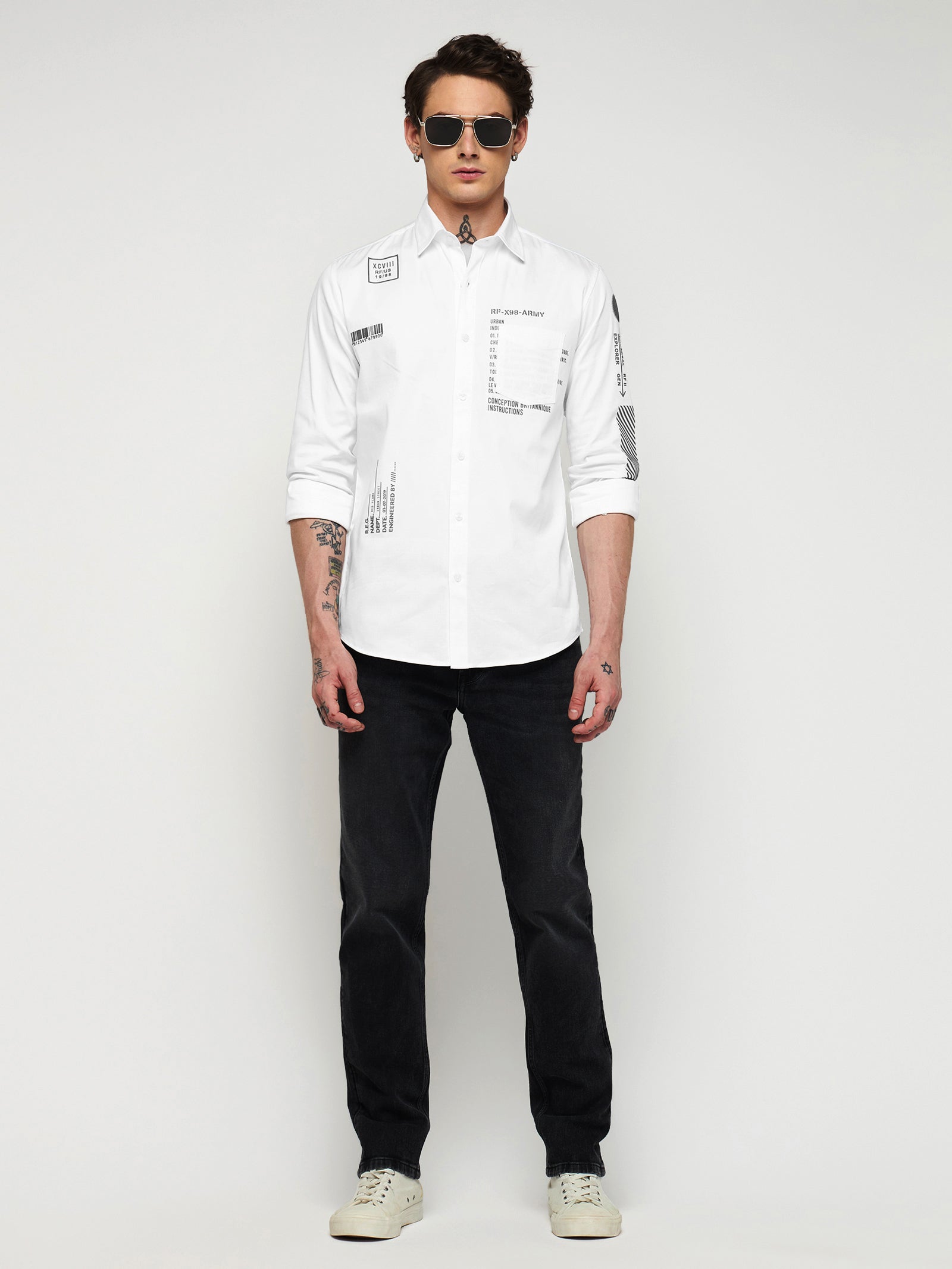 Front Graphic Stretch Shirt