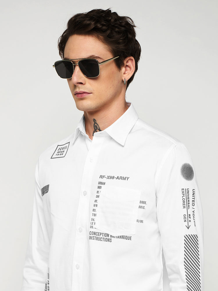 Front Graphic Stretch Shirt