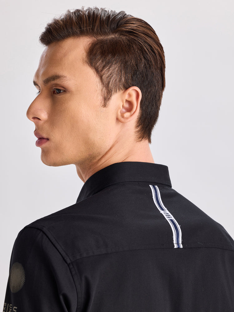 Front Graphic Stretch Shirt