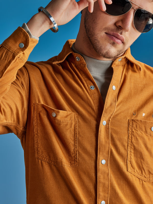 Khaki Corduroy Urban Shirt
