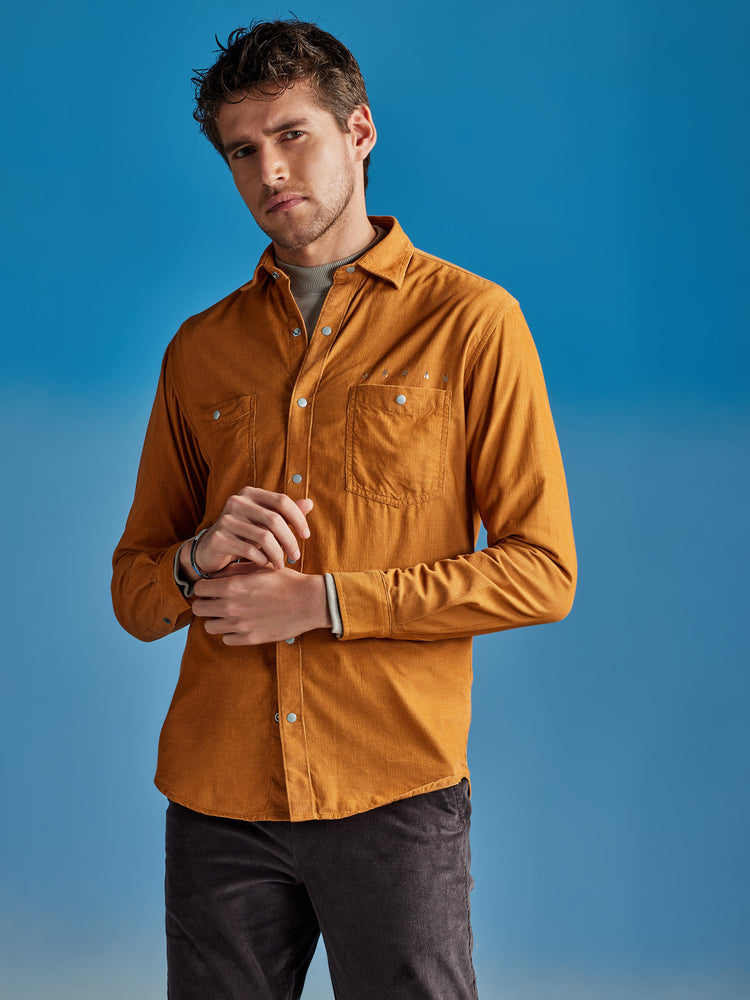 Khaki Corduroy Urban Shirt