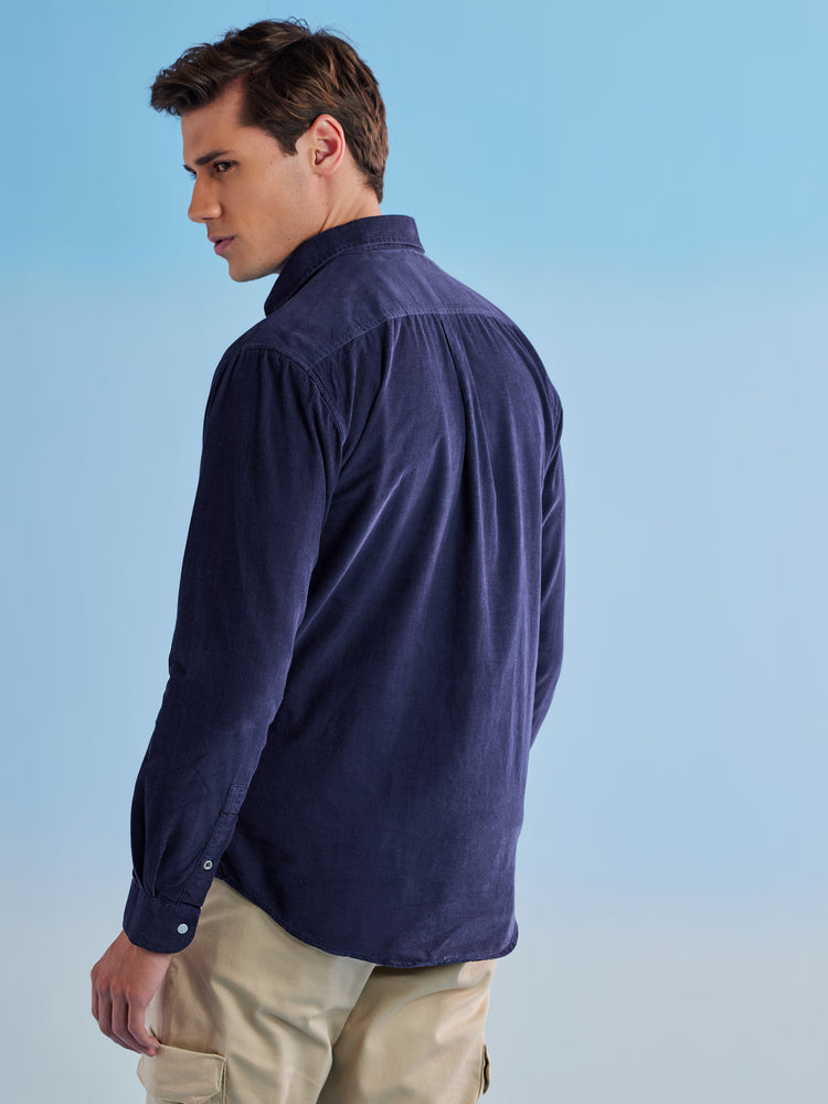 Navy Corduroy Urban Shirt