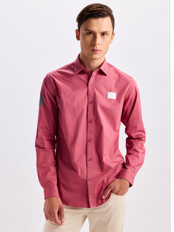 Pink  Plain  Shirt