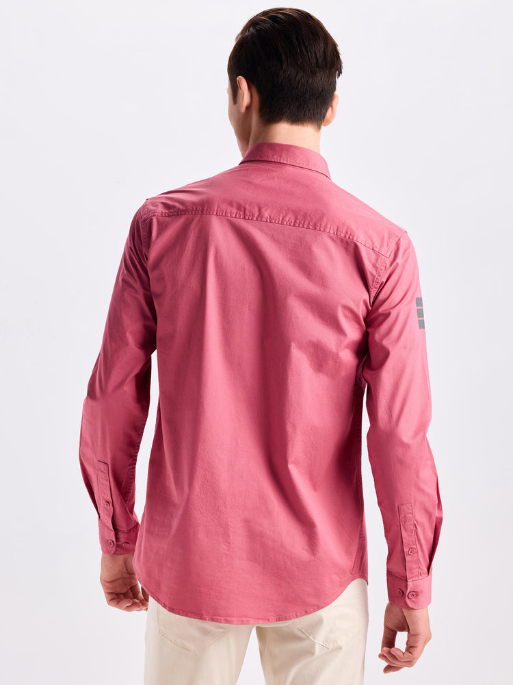 Pink  Plain  Shirt