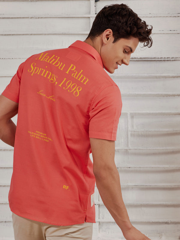 Red  Plain  Shirt