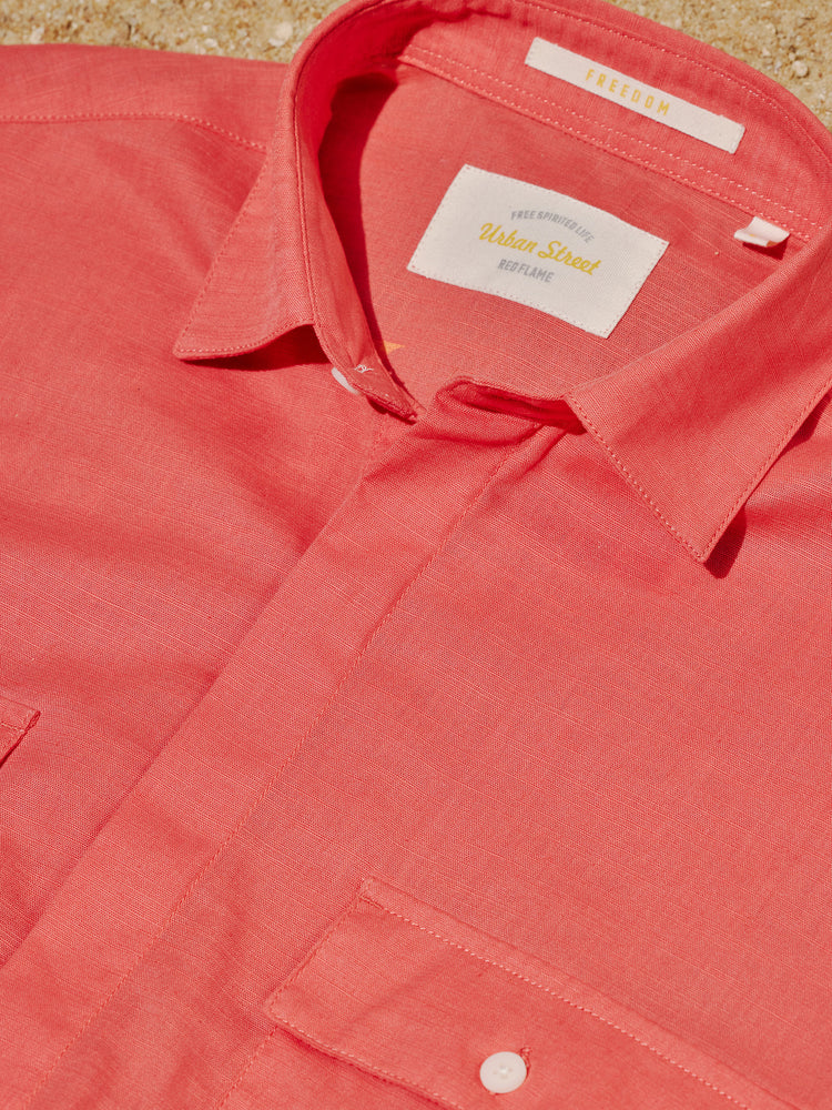 Red  Plain  Shirt