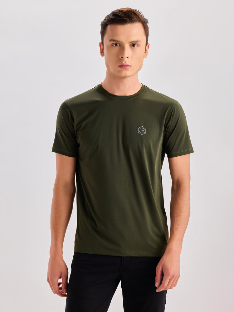 Chest Logo Stretch T-Shirt