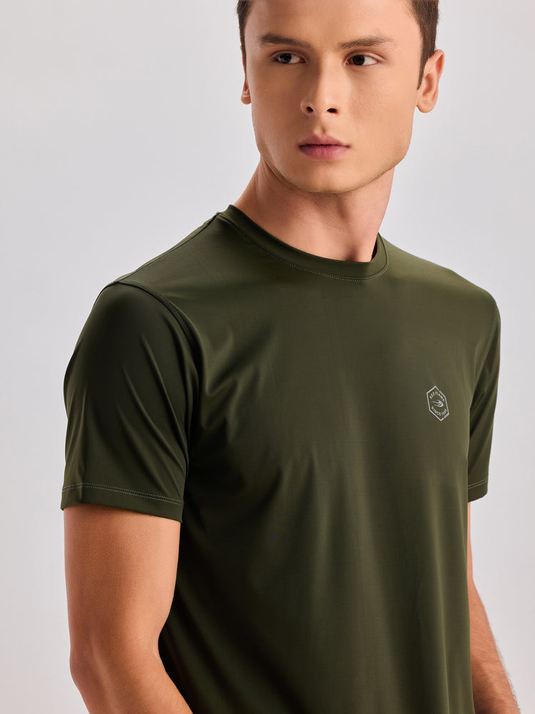 Chest Logo Stretch T-Shirt