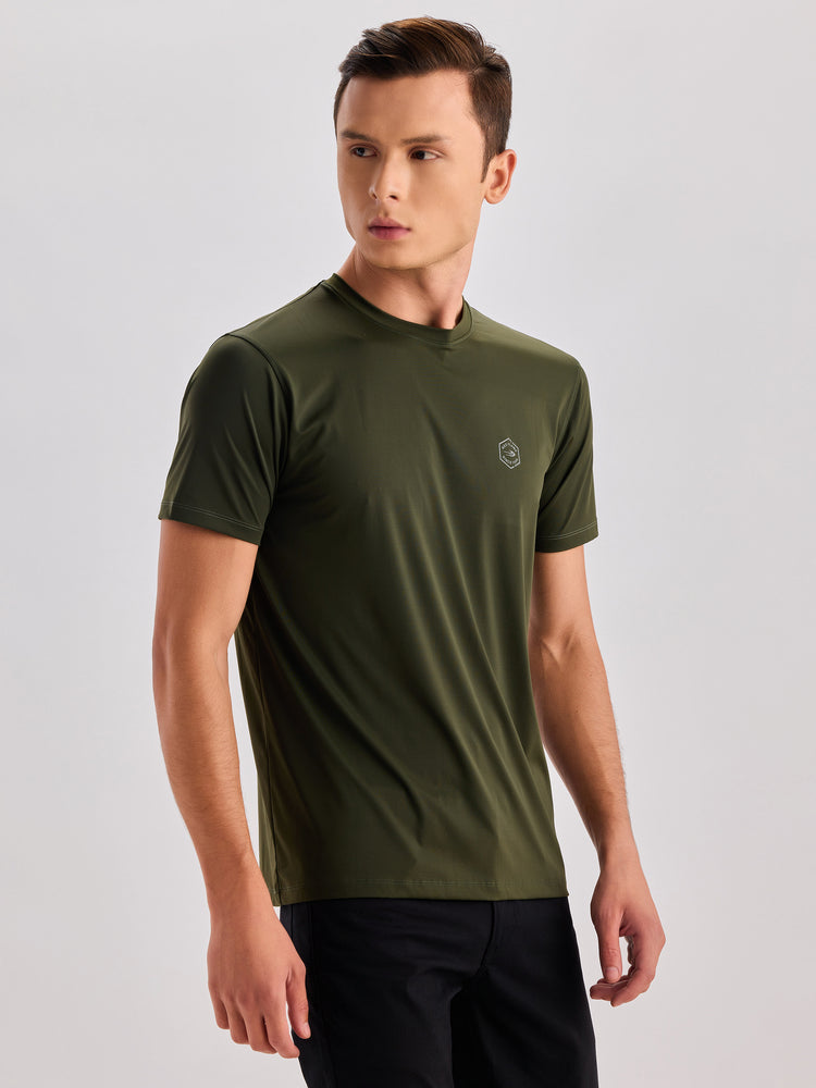 Chest Logo Stretch T-Shirt
