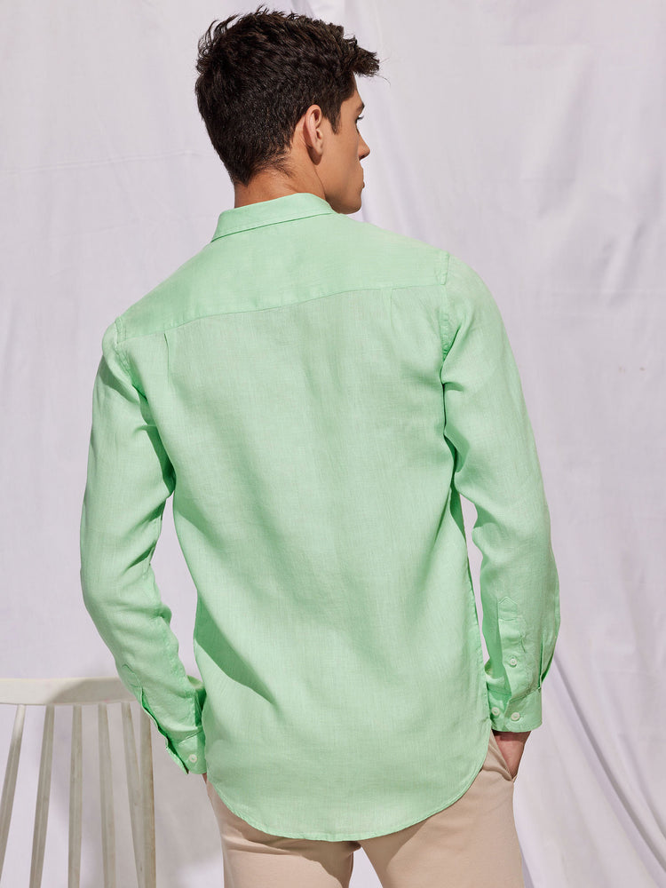 Green Royal Linen Shirt