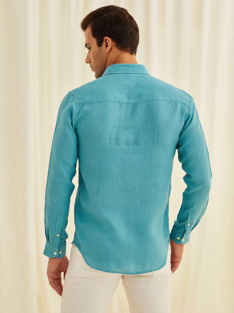 Blue Royal Linen Shirt