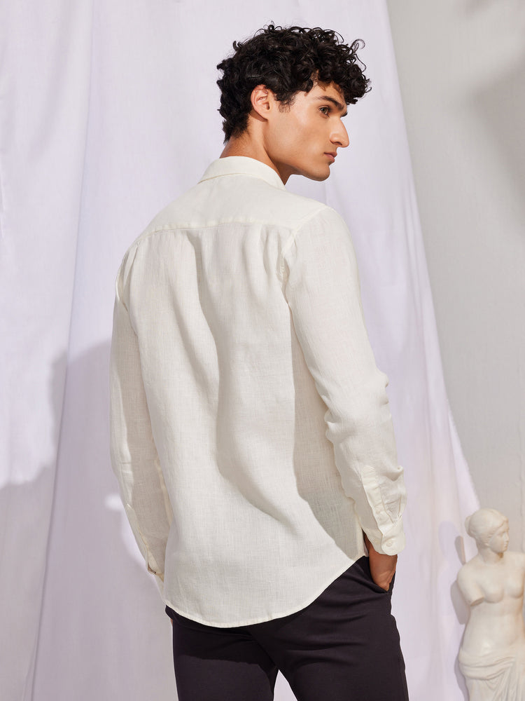 Cream Royal Linen Shirt