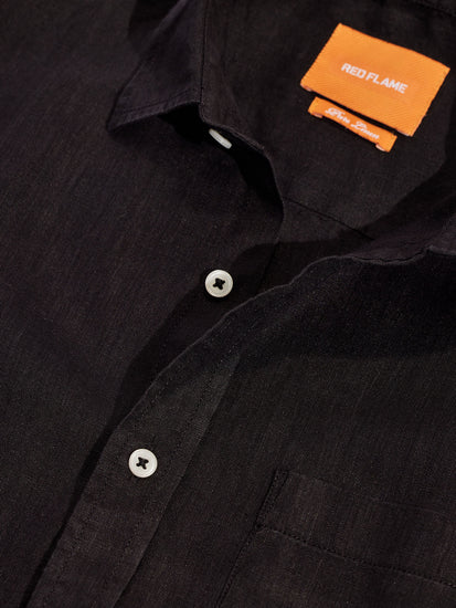 Black Royal Linen Shirt