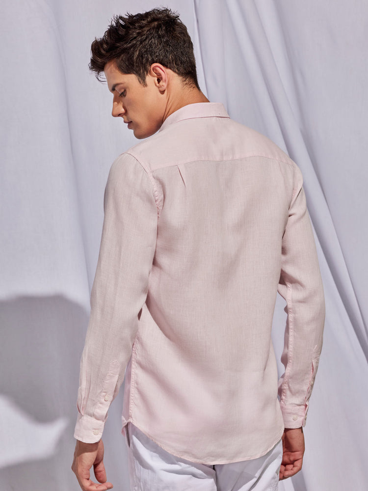 Pink Royal Linen Shirt