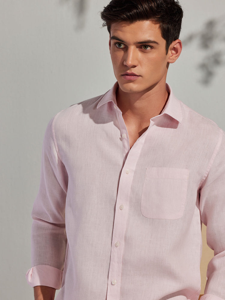 Pink Royal Linen Shirt