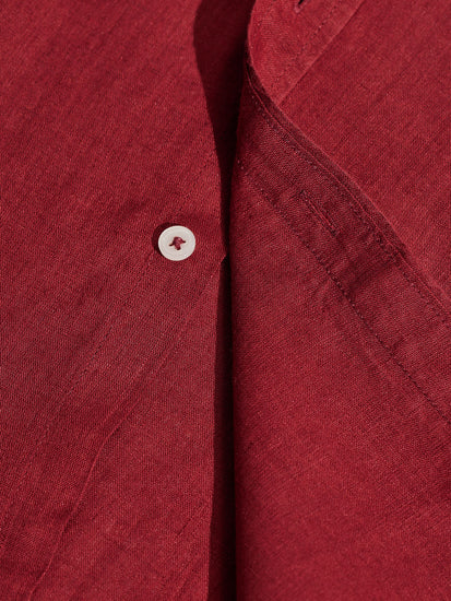 Maroon Royal Linen Shirt