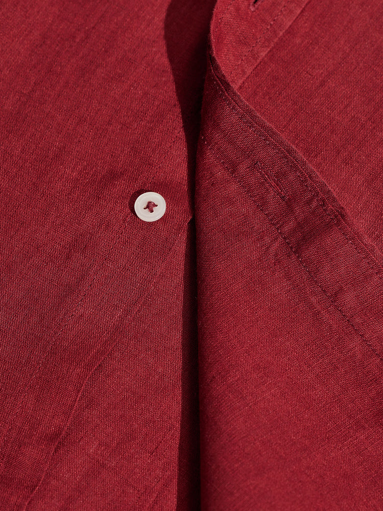 Maroon Royal Linen Shirt