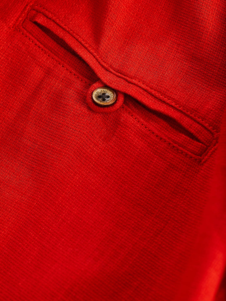 Red Solid Kurta