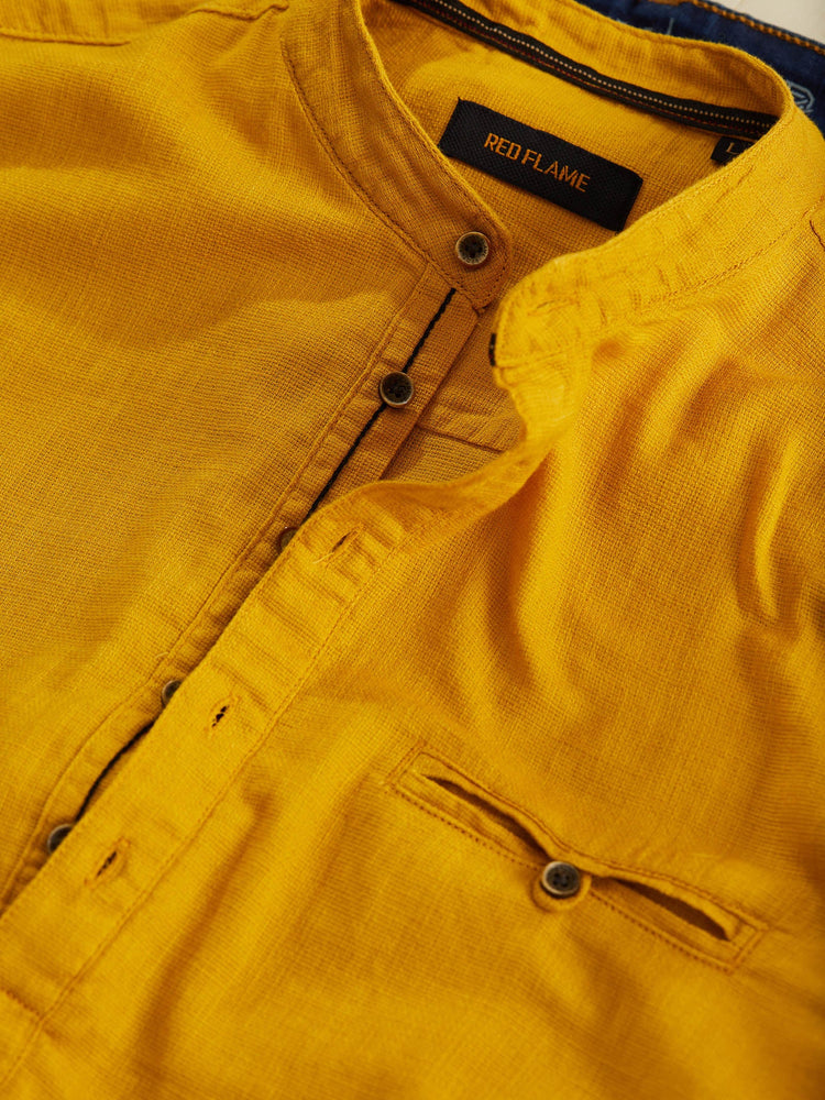 Yellow Solid Kurta