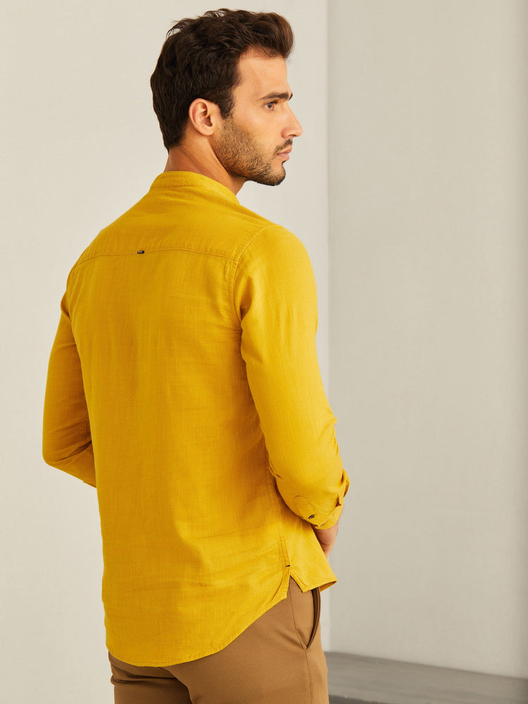 Yellow Solid Kurta