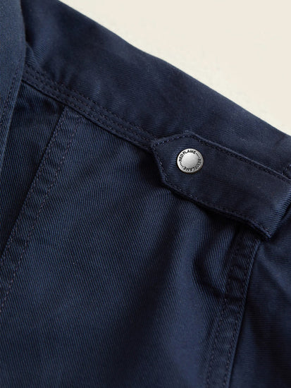 Navy Twill Cargo Shirt