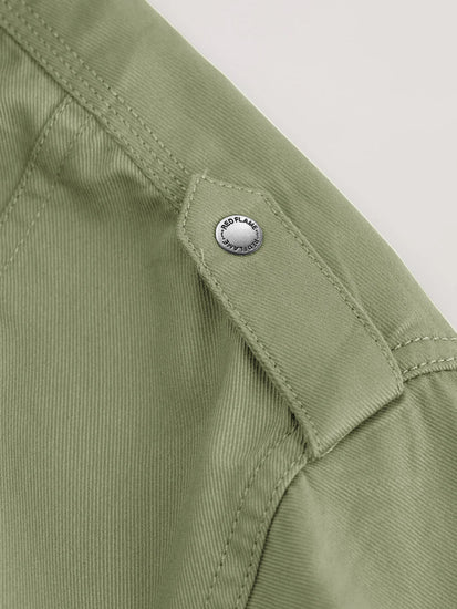 Pista Green Twill Cargo Shirt