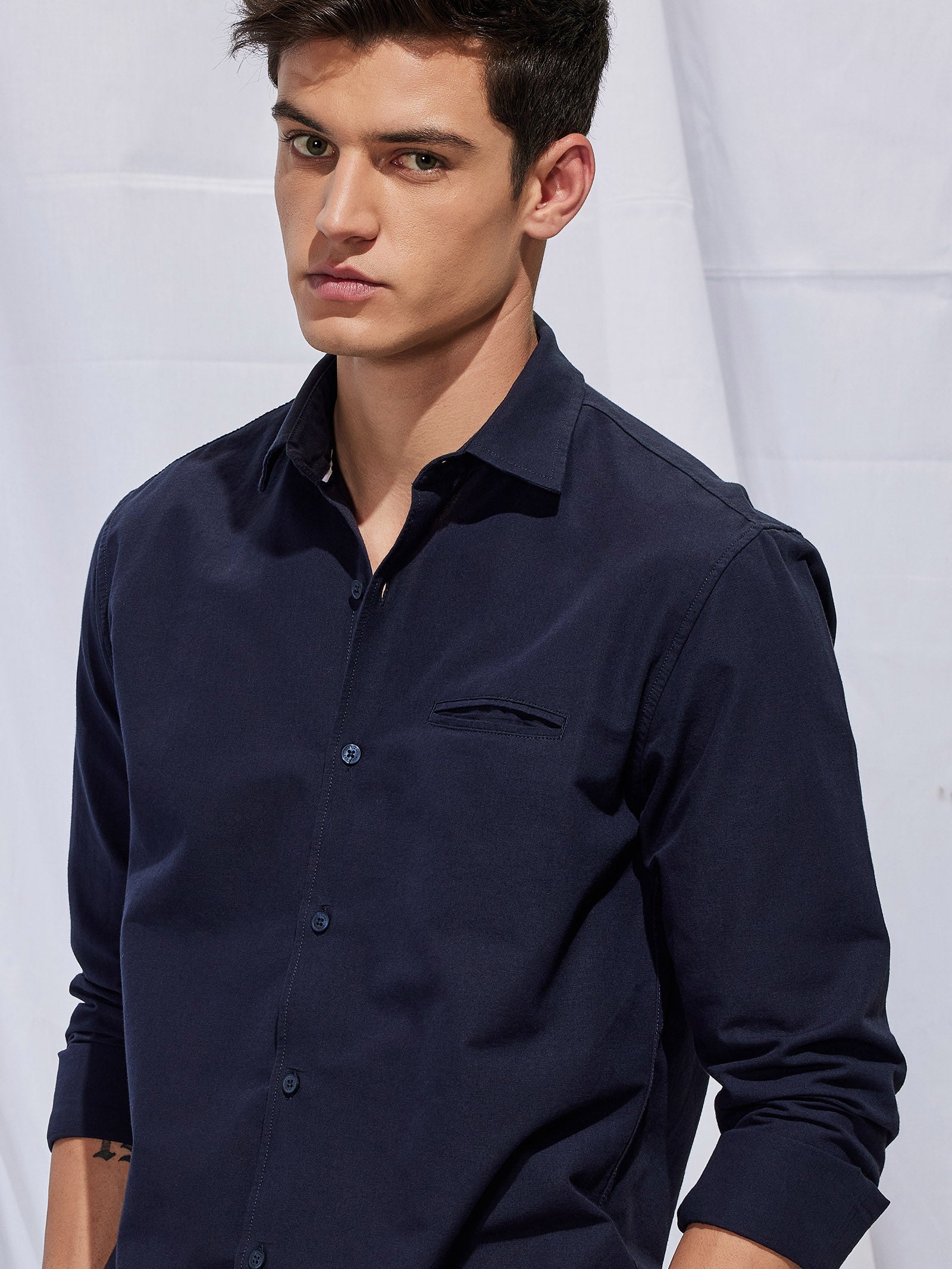 Navy Solid Shirt